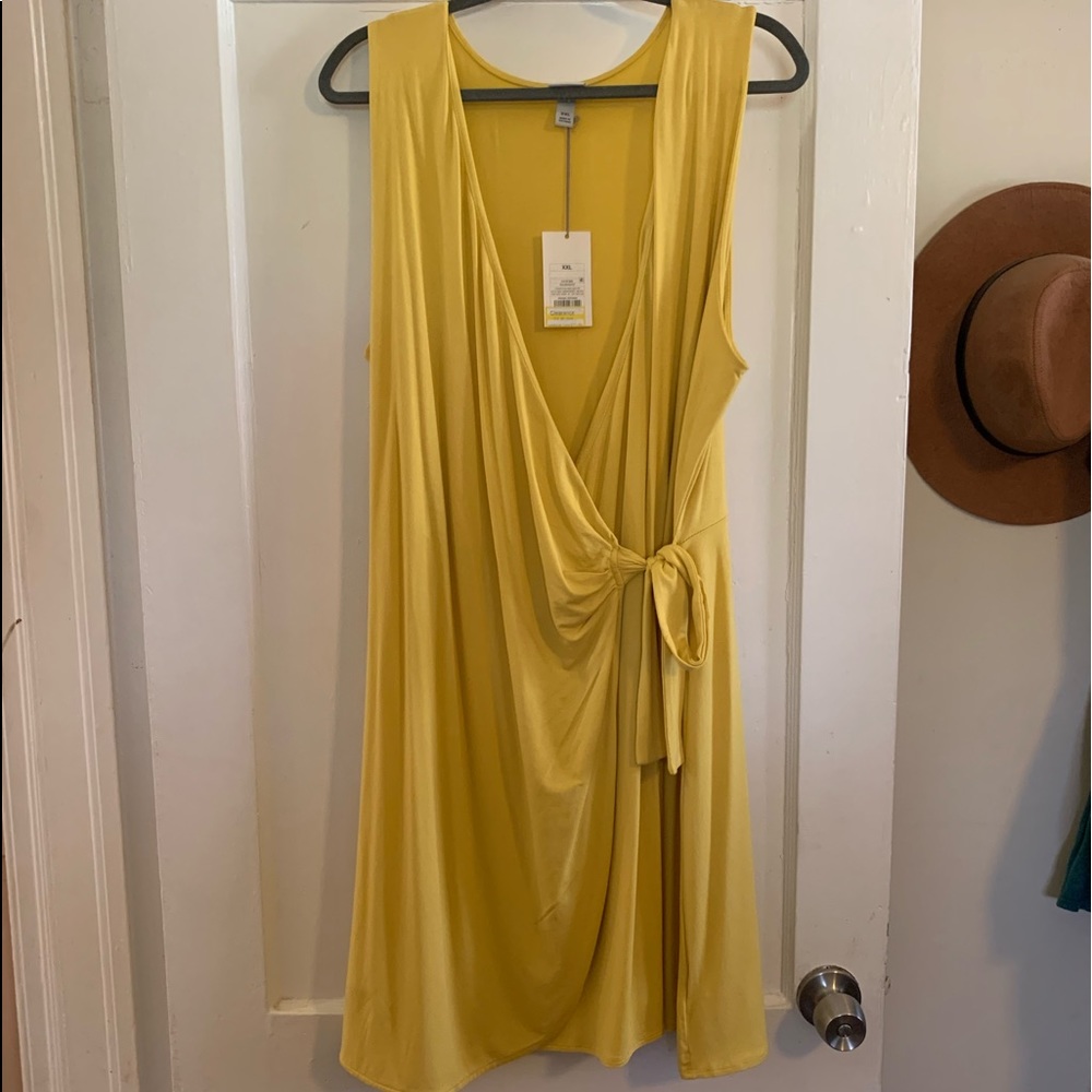 Yellow Wrap Dress